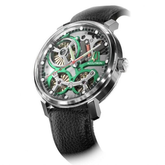 Accutron Electrostatic Spaceview 2020 Gray/Green 2ES6A001 - Picture 4 of 13